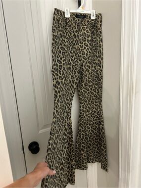 Judy Blue Tan and Black Leopard Print Pants